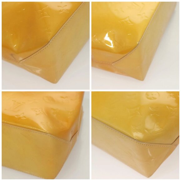 LOUIS VUITTON Monogram Vernis Reade PM Hand Bag Beige LV Auth - Picture 15 of 16